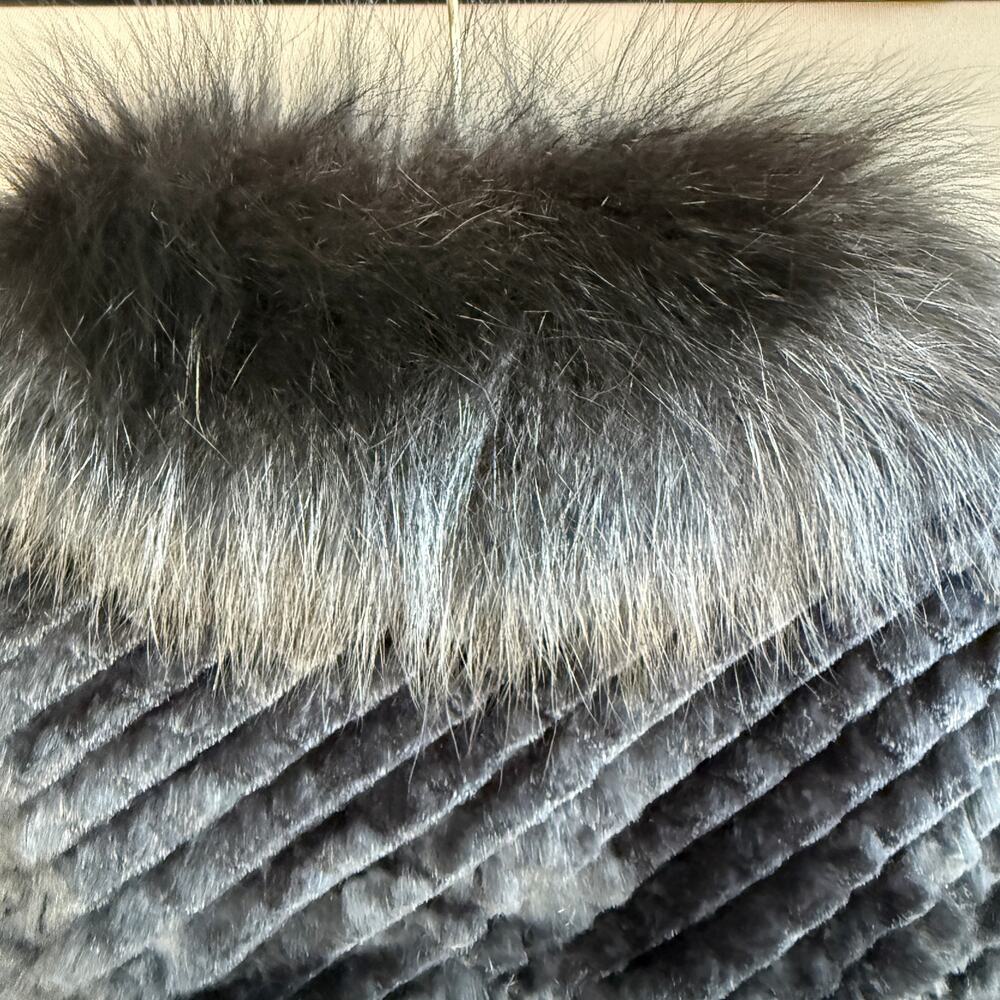 Vintage womens Fengshun fur jacket - black - cropped - fox - mink? - size M - Picture 3 of 15